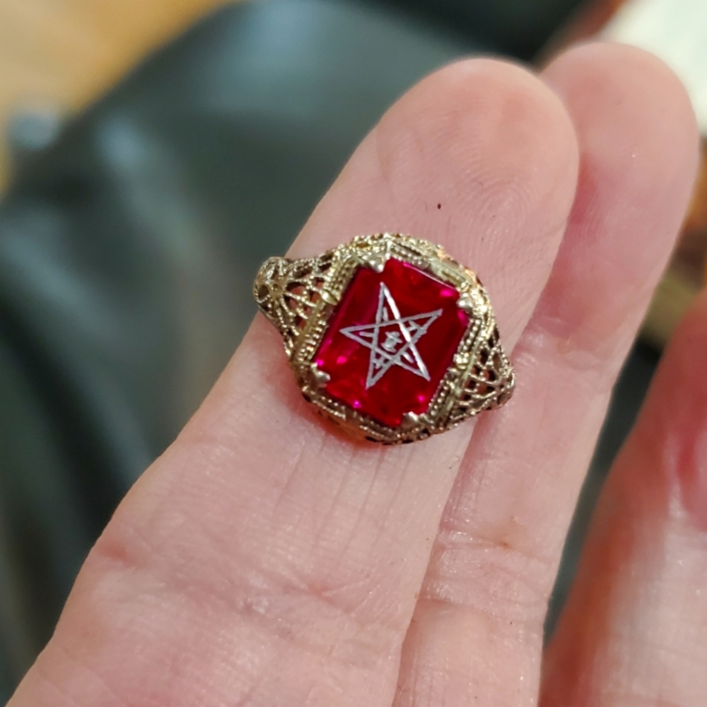 vintage deco ring - Picture 1 of 6
